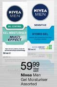 Nivea Men Gel Moisturiser Assorted-50ml Each