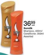 Sunsilk Shampoo 400ml/Conditioner 350ml Assorted-Each