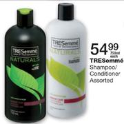 Tresemme Shampoo/Conditioner Assorted-750ml Each