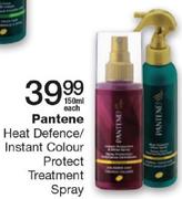 Pantene Heat Defence/Instant Colour Protect Treatment Spray-150ml Each