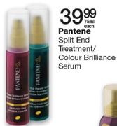 Pantene Split End Treatment/Colour Brilliance Serum-75ml Each