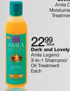 Dark And Lovely Amla Legend 3-In-1 Shampoo/Oil Treatment-250ml Each