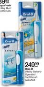Oral-B Vitality Battery-Operated Toothbrush Assorted-Each