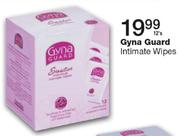 Gyna Guard Intimate Wipes-12's