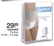 Carriwell Panties Small-X-Large-5's