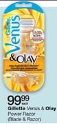 Gillette Venus & Olay Power Razor(Blade & Razor)