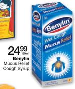 Benylin Mucus Relief Cough Syrup-100ml