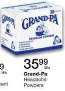 Grand-Pa Headache Powders-38's