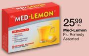 Med-Lemon Flu Remedy Assorted-8's