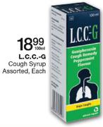 L.C.C.-G Cough Syrup Assorted-100ml