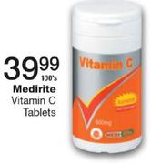 Medirite Vitamin C Tablets-100's