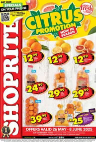 Shoprite Gauteng, Mpumalanga, North West & Limpopo : Citrus Promotion (26 May - 08 June 2025)