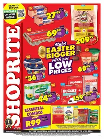 Shoprite Gauteng, North West, Mpumalanga & Limpopo : Easter Deals (23 March - 12 April 2026)