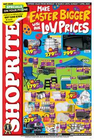 Shoprite Gauteng, Mpumalanga, North West & Limpopo : Make Easter Bigger With Our Low Prices! (18 March - 7 April 2024)
