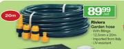 Riviera Garden Hose With Fittings-12.5mmx20m-Per Set