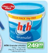 HTH Granular Chlorine-10kg+1kg Free Each