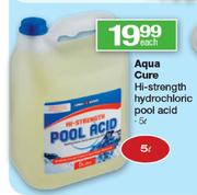 Aqua Cure Hi-Strength Hydrochric Pool Acid-5ltr Each