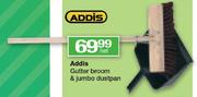 Addis Gutter Broom & Jumbo Dustpan-Per Set