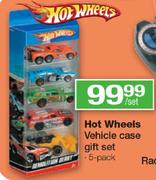 HOt Wheels Vehicle Case Gift Set-5 Pack