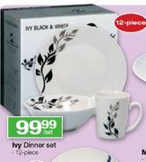 Ivy 12-Piece Dinner Set-Per Set