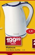 Platinum Corded Kettle-1.7ltr Each