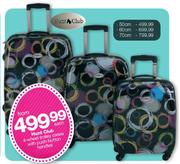 Hunt Club 50cm 4-Wheel Trolley Cases With Push-Button Handles-Each