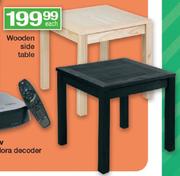 Wooden Side Table-Each