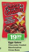 Eggs Galore Chocolate Coated Marshmallow Cross Buns-200g