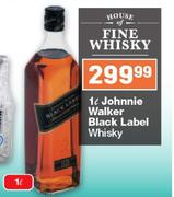 Johnnie Walker Black Label Whisky-1Ltr