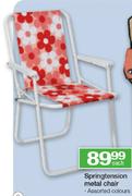 Springtension Metal Chair in Assorted Colours