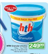 HTH Granular Chlorine-10kg + 1kg Free