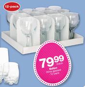 Ballon Wine Glasses 12 Pack- Per Pack