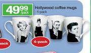 Hollywood Coffee Mugs 4 Pack-Per Pack
