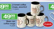 Bean Can Coffee Mugs 4 Pack-Per Pack