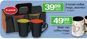 2-Toned Mugs-4 Pack