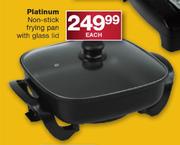 Platinum Non-Stick Frying Pan With Glass Lid