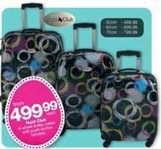 Hunt Club 4 Wheel Trolley Cases With Push Button Handles-50cm