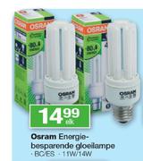 Osram Energie Besparende Gloeilampe BC/ES-11W/14W