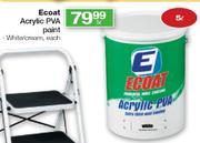 Ecoat Acrylic PVA Paint White/Cream-5Ltr