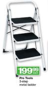 Pro Tools 3-Step Metal Ladder
