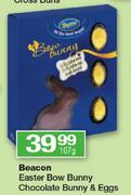 Becon Easter Bow Bunny Chocolate Bunny & Eggs-107g