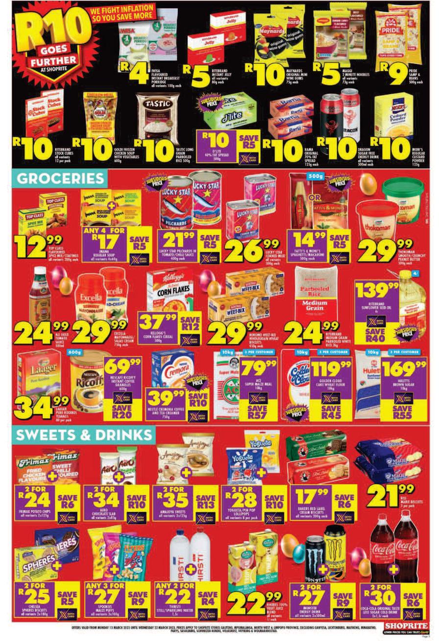 Shoprite Gauteng, Mpumalanga, North West & Limpopo : Early Easter ...