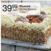 Ekuzeni Vanilla Vanilla Square Cake-Each
