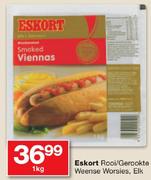 Eskort Rooi/Gerookte Weense Worsies-1Kg