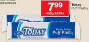 Today Puff Pastry-400g Each