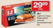 I&J Light & Crispy Stokvisfilet Porsies Verskeidenheid Elk-500g