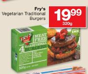 Fry's Vegetarian Traditional B urgers-320g