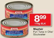 Mayfair Fyn Tuna In Olie/Soutwater-170g Elk