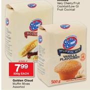 Golden Cloud Muffin Mixes-500g Each