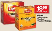 Lipton Yellow Label Tea/Roobies Teabags-100 Per Pack
